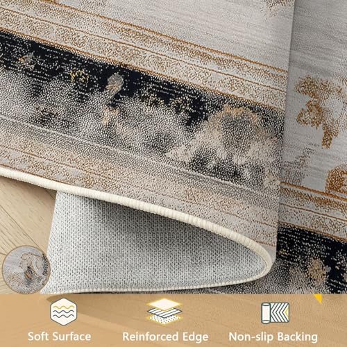 Tapis de sol lavable rétro : la solution anti-glisse 160x230 - 6