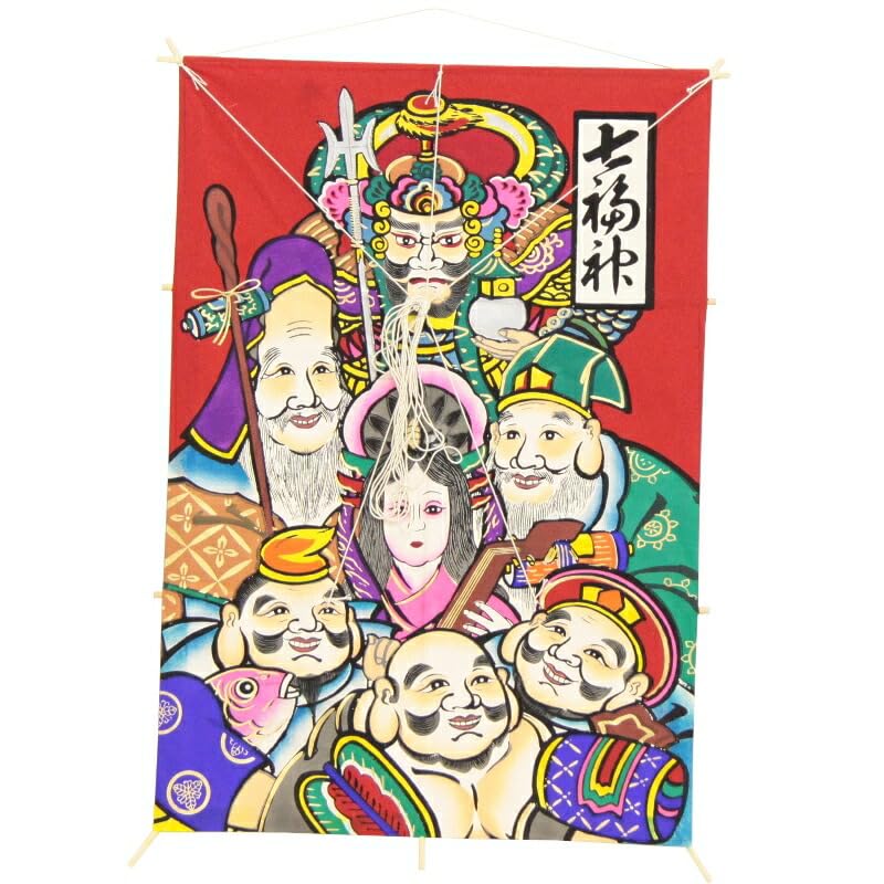 江戸凧　七福神　絵紙 江戸凧七福神絵紙