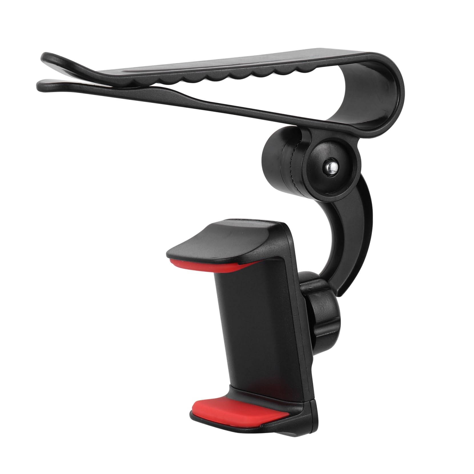 HOMSFOU 1Pc Car Phone Rack Sun Visor Phone Holder for Dashboard Rearview Mirror Rotation Compatible with Smartphones Safe Driving Accessory