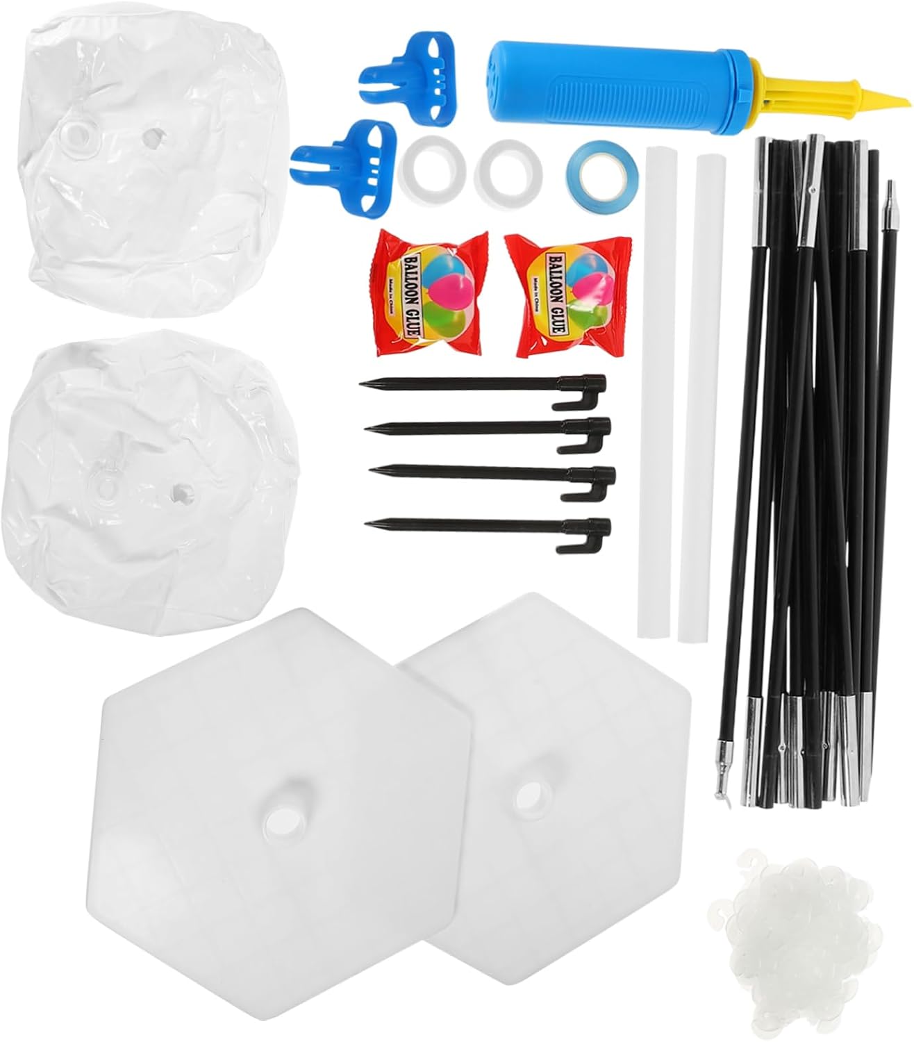 Portable Balloon Arch Kit with Water Bags, Adjustable Support Set