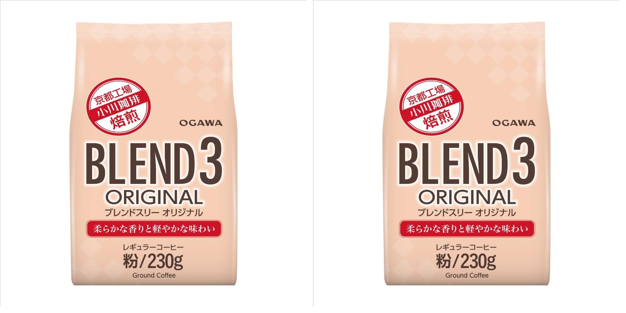 Amazon.co.jp: 小川珈琲 ブレンド3 オリジナル 粉 230g (× 2) : 食品