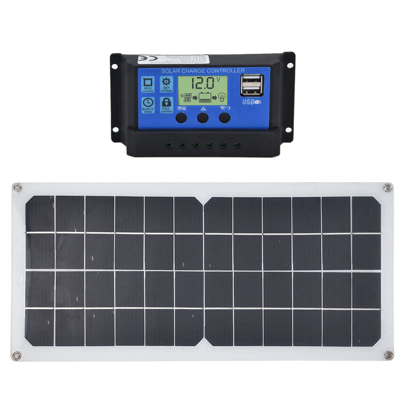 Panneau Solaire 10W Chargeur Énergie Douce pour Camping-Car et Yacht