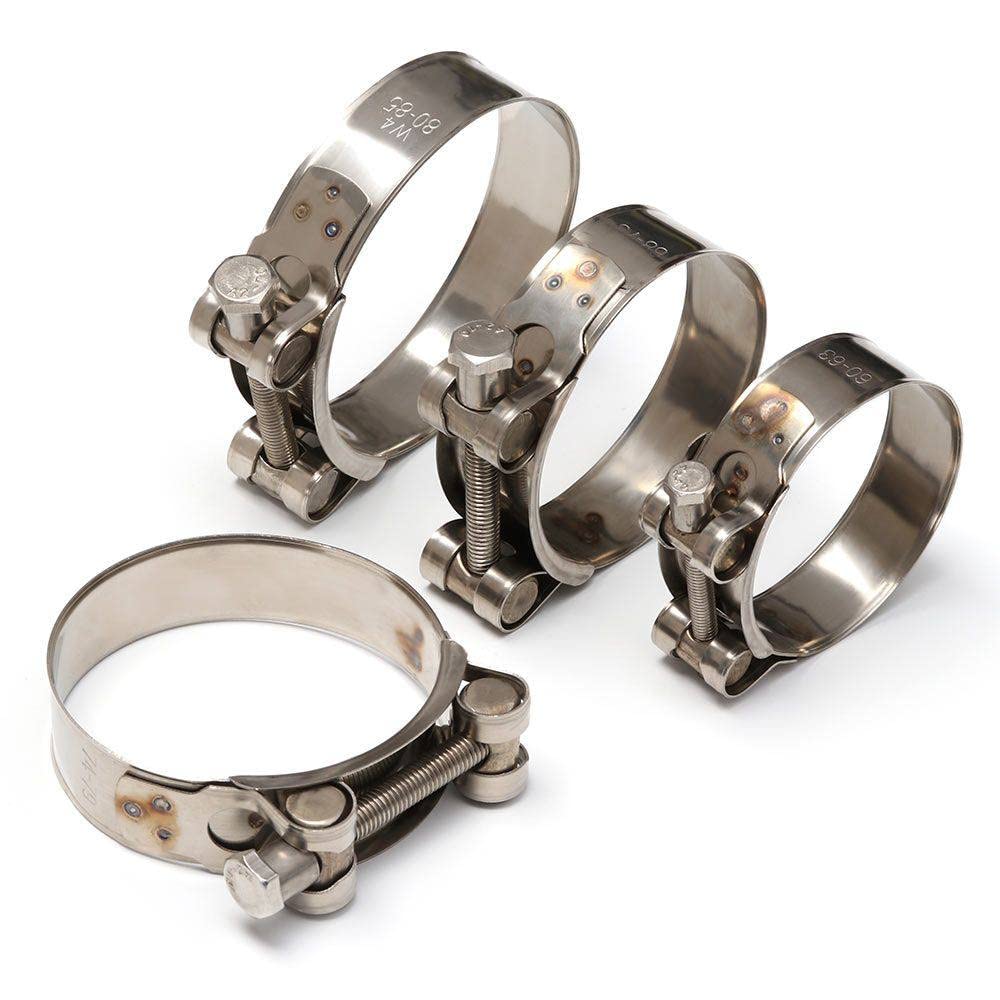 Colliers de Serrage, L'acier Inoxydable renforce Le Collier de Serrage Collier Circulaire Tuyau d'air d'eau Colliers Tuyau Carburant Fixations(6467mm)
