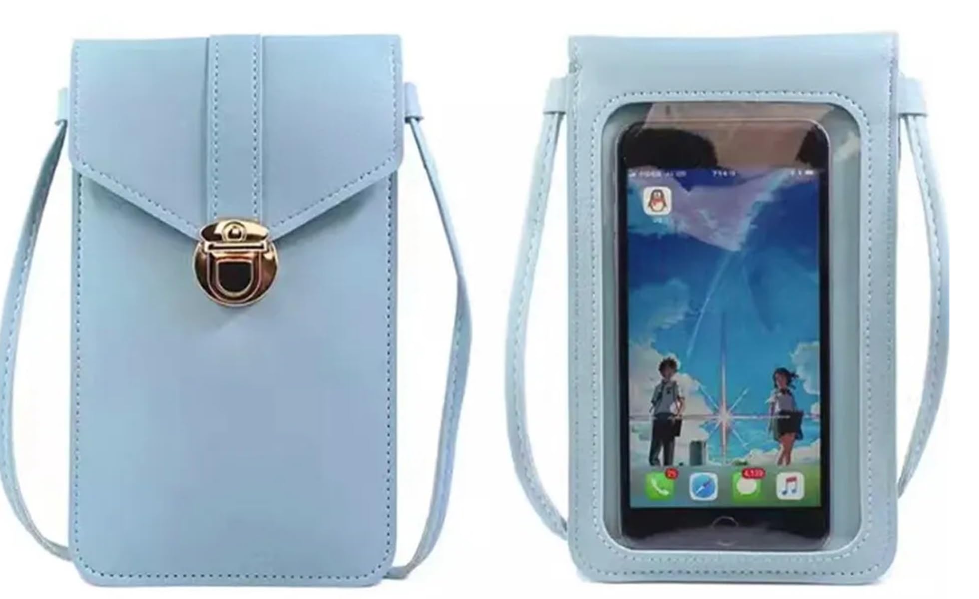 MOMISY Mobile Bag Cellphone Sling Bag Card Holder Wallet Handbag Crossbody multi-function Shoulder Bag for Girls & Women (Blue) (B0D89TF669) Amazon Price History, Amazon Price Tracker