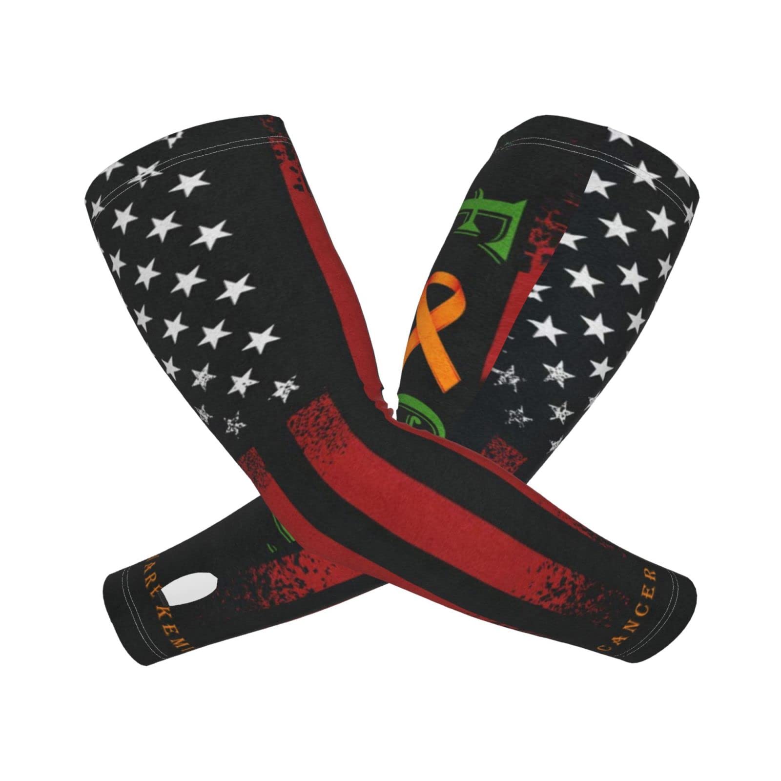 Generic Arm Sleeves With Thumb Hole For Men Women Fight Leukemia Cancer Awareness Compression Sleeves To Cover Arms For Men Workingsun Sleeves