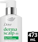 Dove Derma Scalp Shampooing pour l'enlèvement doux, contrôle de l'huile avec glycérine, 473 ML