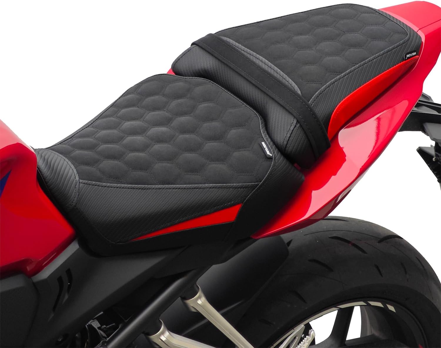 Rider Passenger Comfort Seat Saddle Fit for CB650R CBR650R 2024-2026 | Great Upgrade, Comfortable for Long Rides, Fast Easy Install, Stylish Color-Matched Stitching, Breathable Leather