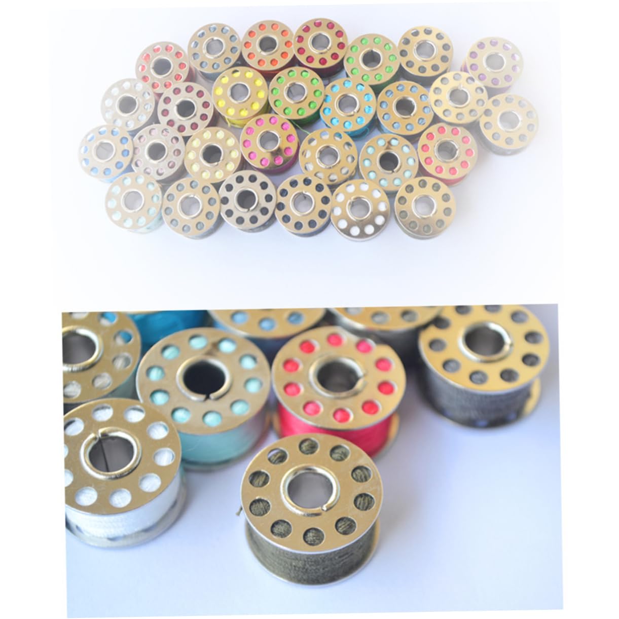 Poliestere Set di Fili da Cucito 60 Pezzi per Ricamo e Quilting