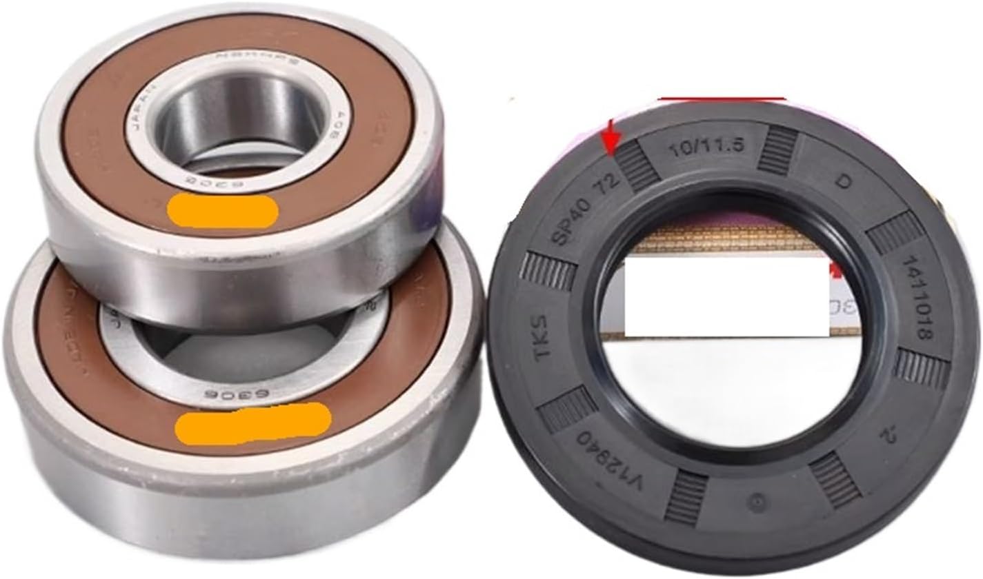 UDNDASBE ベアリング6305 6306 2個とウォーターシールオイル40 72 10 / 11.5 1個、互換性がありますハ