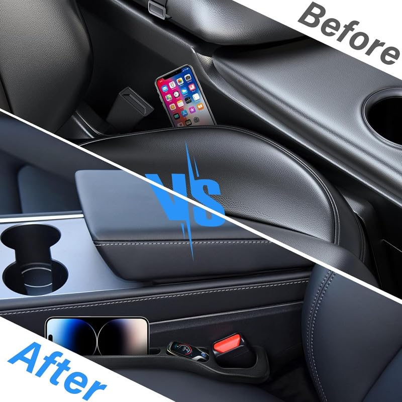 LOVMOTO Car Interior Accessories Universal Car Seat Gap Filler Storage Box for Car Seat Gaps Seat Organiser Car Side Seat Catcher car storage organizer Comfortable With Al-to 80-0 - Image 2 thumbnail