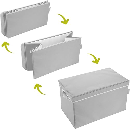 Miniatura 9 de meori Caja de almacenamiento con tapa grande color negro lava