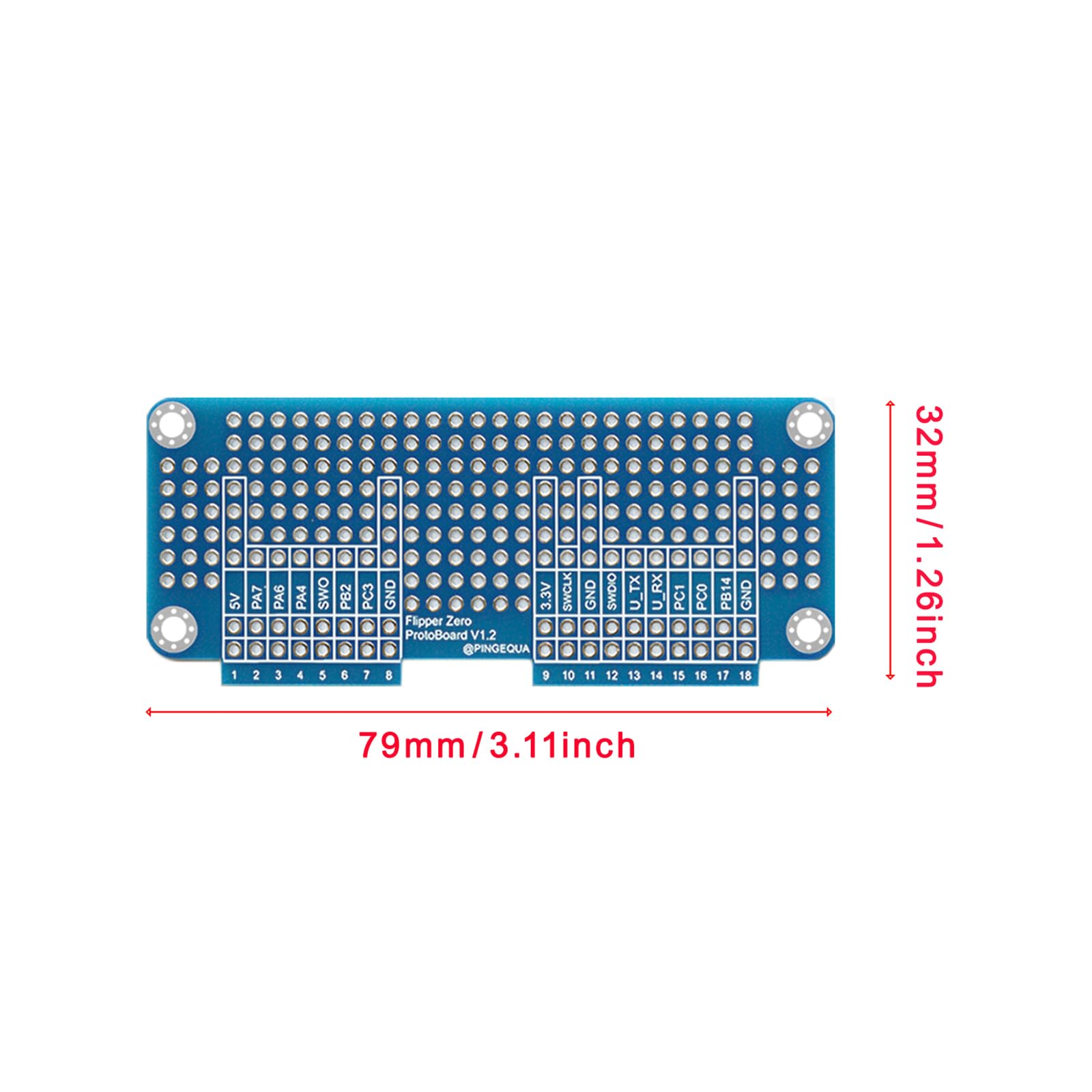 Flipper Zero Prototyping Board Kit - Set di espansione basetta basetta con 1 grande e 2 piccole schede, include pin intestazione GPIO abbinati e cavi jumper - Sviluppo hardware fai da te per Flipper