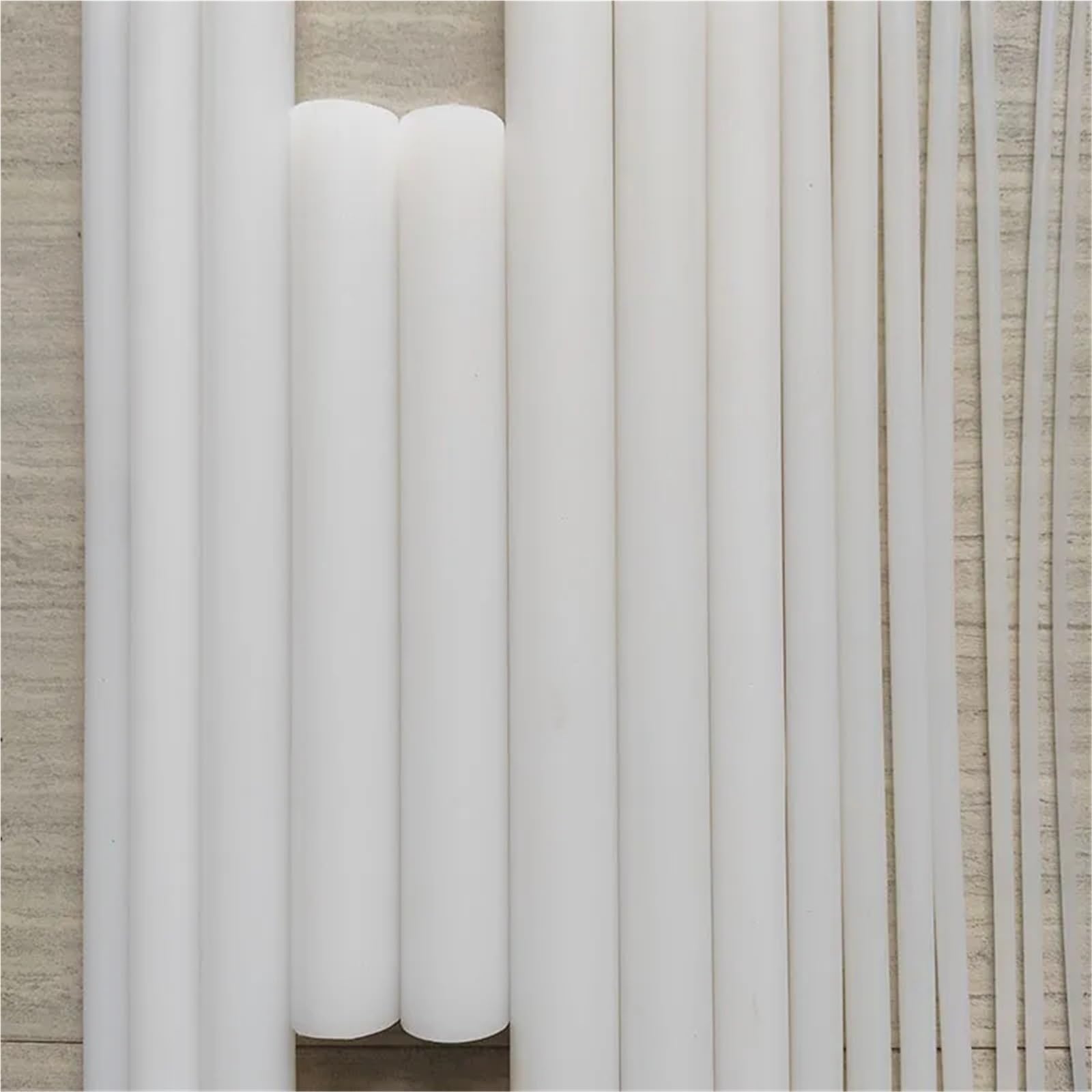 Weißer Polyamidstab PA6 aus reinem Nylon, verschleißfeste Stangendurchmesser von 4 mm bis 45, for die Bearbeitung für CNC Bearbeitung(Length 50cm,Dia. 30mm)