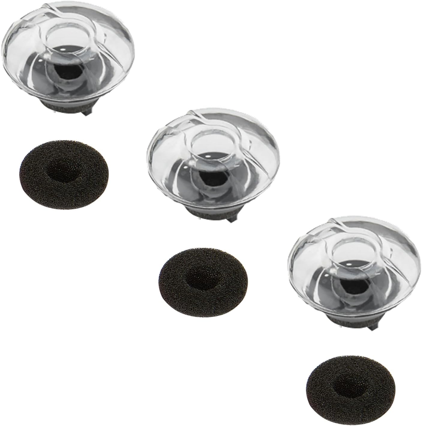 Silicone Eartips Replacement Earbud Tips Compatible with Plantronics Voyager 5200 5220 5210 Series Bluetooth Headphone Eartips Earbud Rubber Tips Earbud Cushions Large 3 Pcs