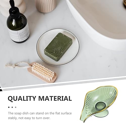 Miniatura 5 de Jaboneras autodrenantes, 1 protector de jabón de silicona, escurridor de cascada para baño, prolonga la vida útil del jabón, mantiene las barras de