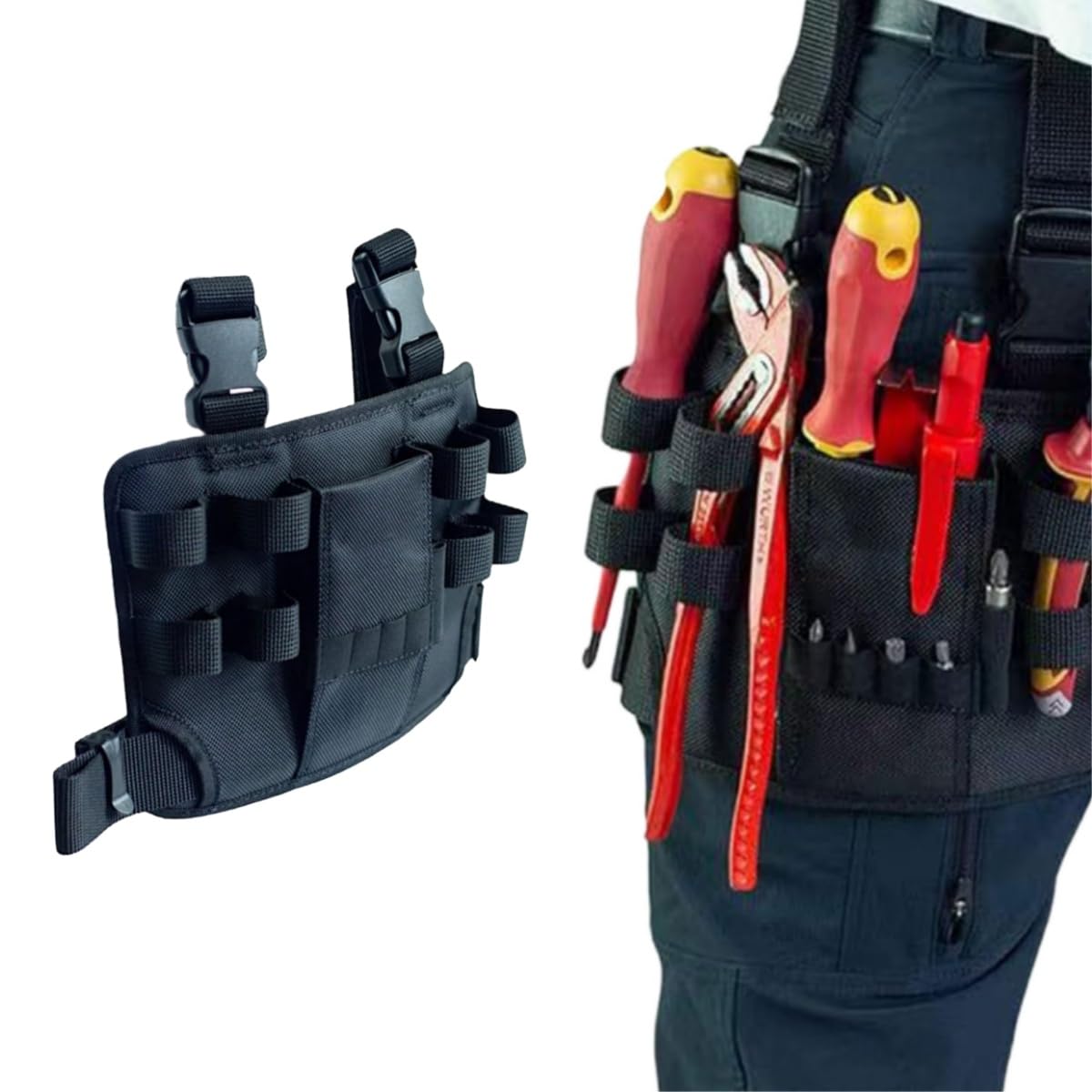 Holster z 2.0 Tool Pouch,Holster Loop Belt Tool Pouch,Electrician Tool Pouch,Repair Tool Bag Around Your Leg for Automotive,Craftsman,Carpenter,