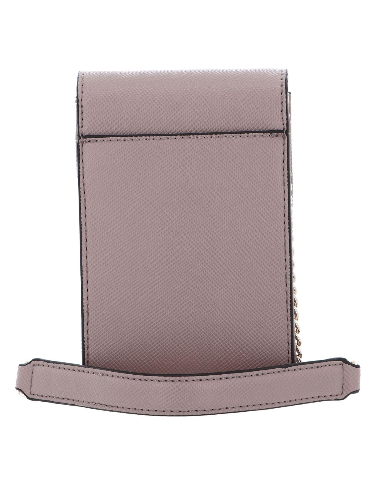 GUESS Umhängetasche Handytasche Noelle Flap Chit Chat Phone Bag Rosewood rosa