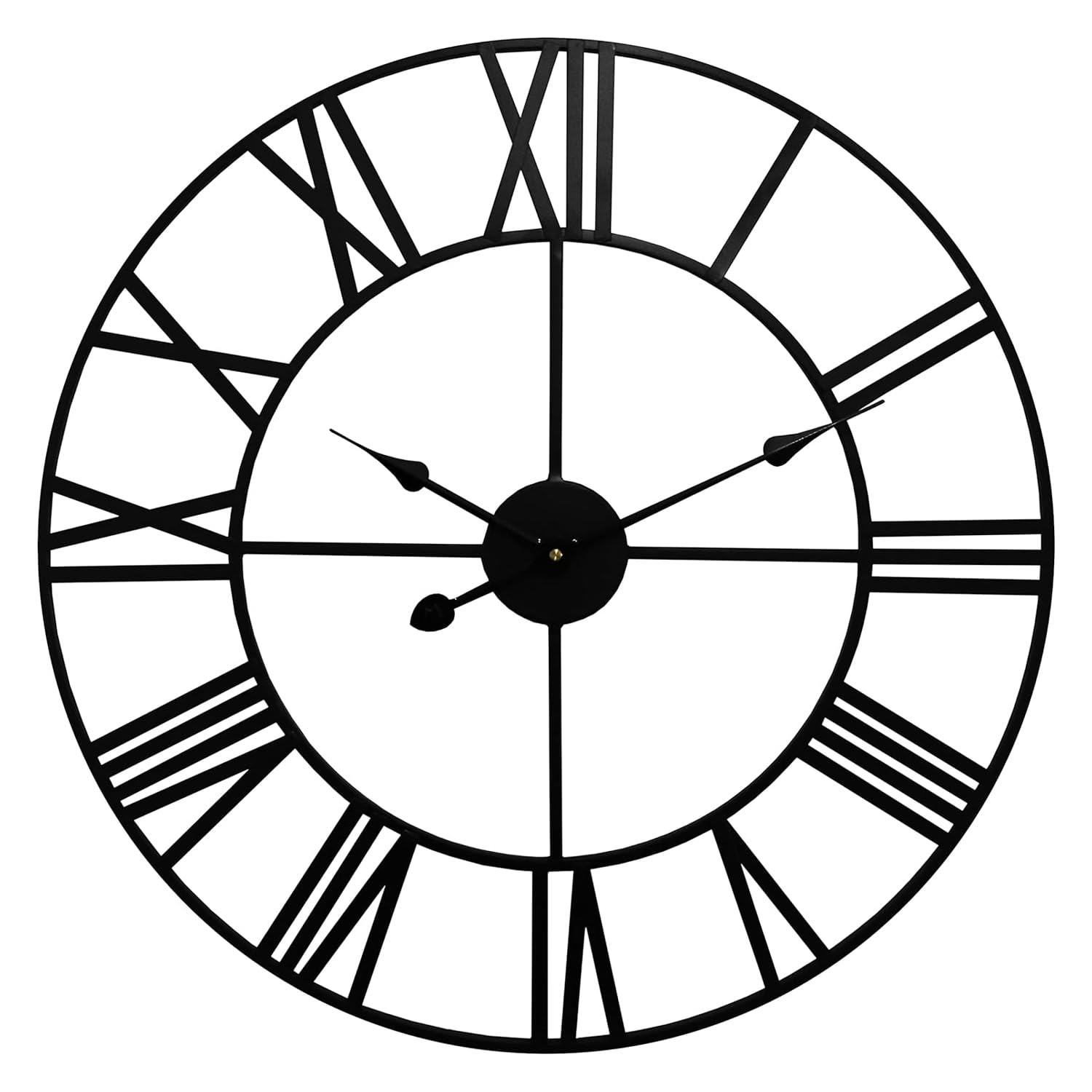 techno line WT1615 Horloge XXL Noir 60 cm