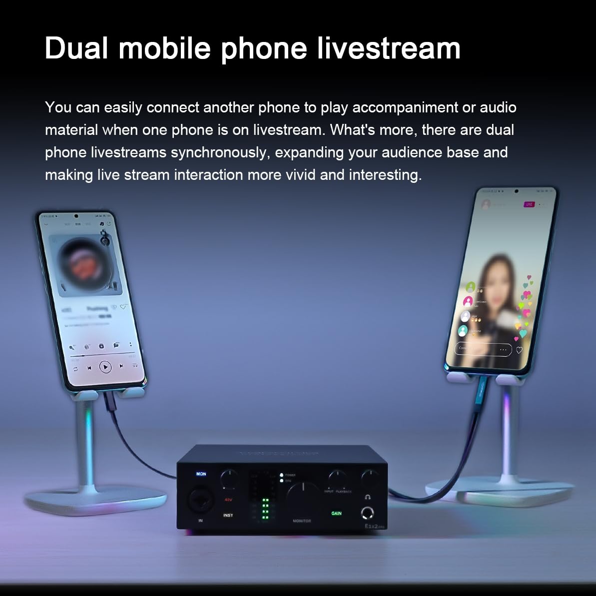 Topping Professional E1x2 OTG, Professional Audio Interface with