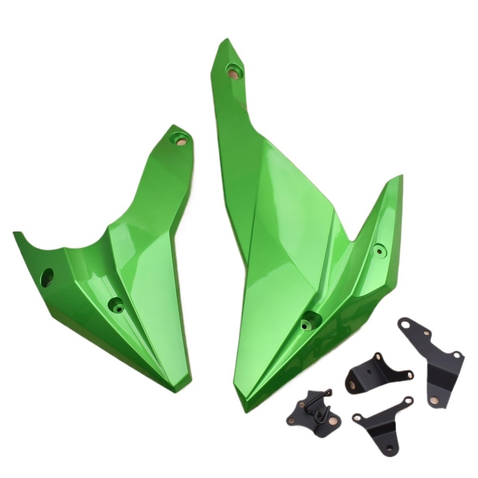 Protector Inferior del Motor para Motocicleta Kawasaki Z 400 2018-2023 Z400 Deflector Aire Moto Carenado Deflector de Viento(Green)