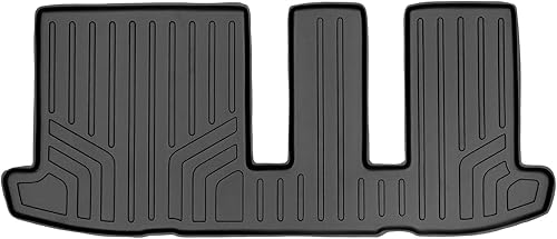 SMARTLINER Alfombrillas de suelo de ajuste personalizado, forro de tercera fila, color negro, compatibles con Nissan Pathfinder 2013-2020Infiniti