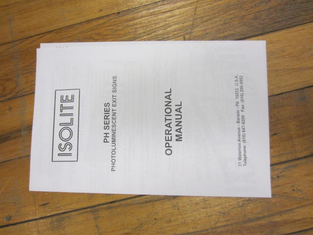 Isolite PH-D-R-BA-SW Exit Sign PHDRBASW