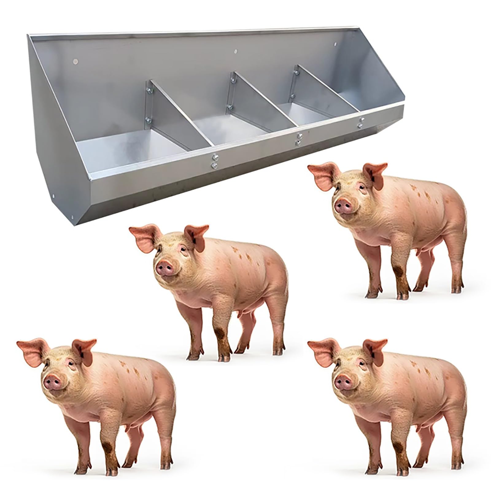Robuster Futtertrog, leicht zu reinigendes Design für Bauernhof und Schuppen