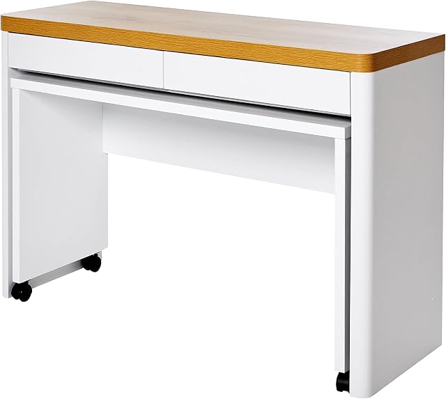 Amazon Brand - Movian Smart Work Flexible and Compact Corner Office Desk, 111 x 38.9 x 76.2 cm, White