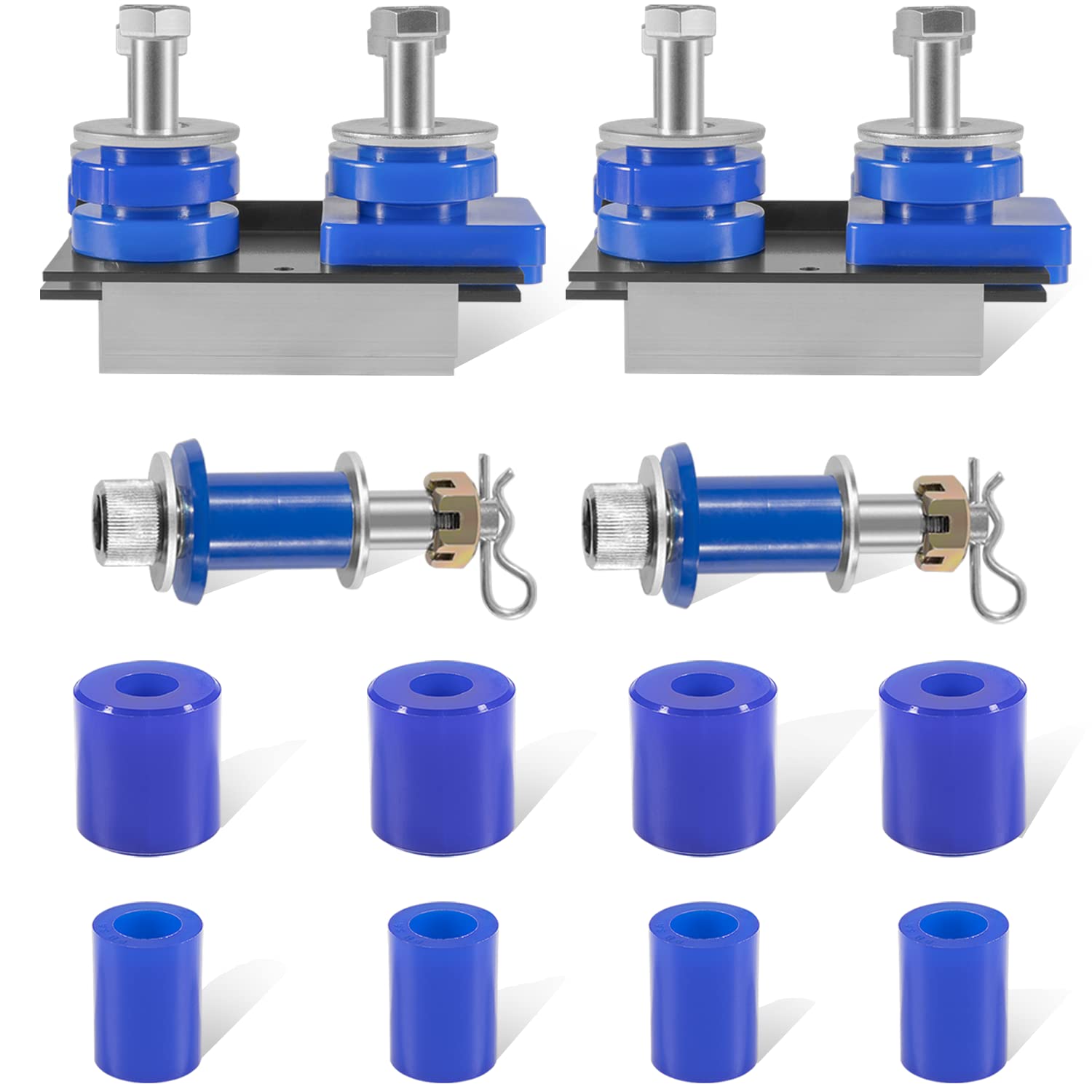 Engine Hood Hinge Pivot Bolt Kit & Hood Roller Bushings for Peterbilt 379, 377