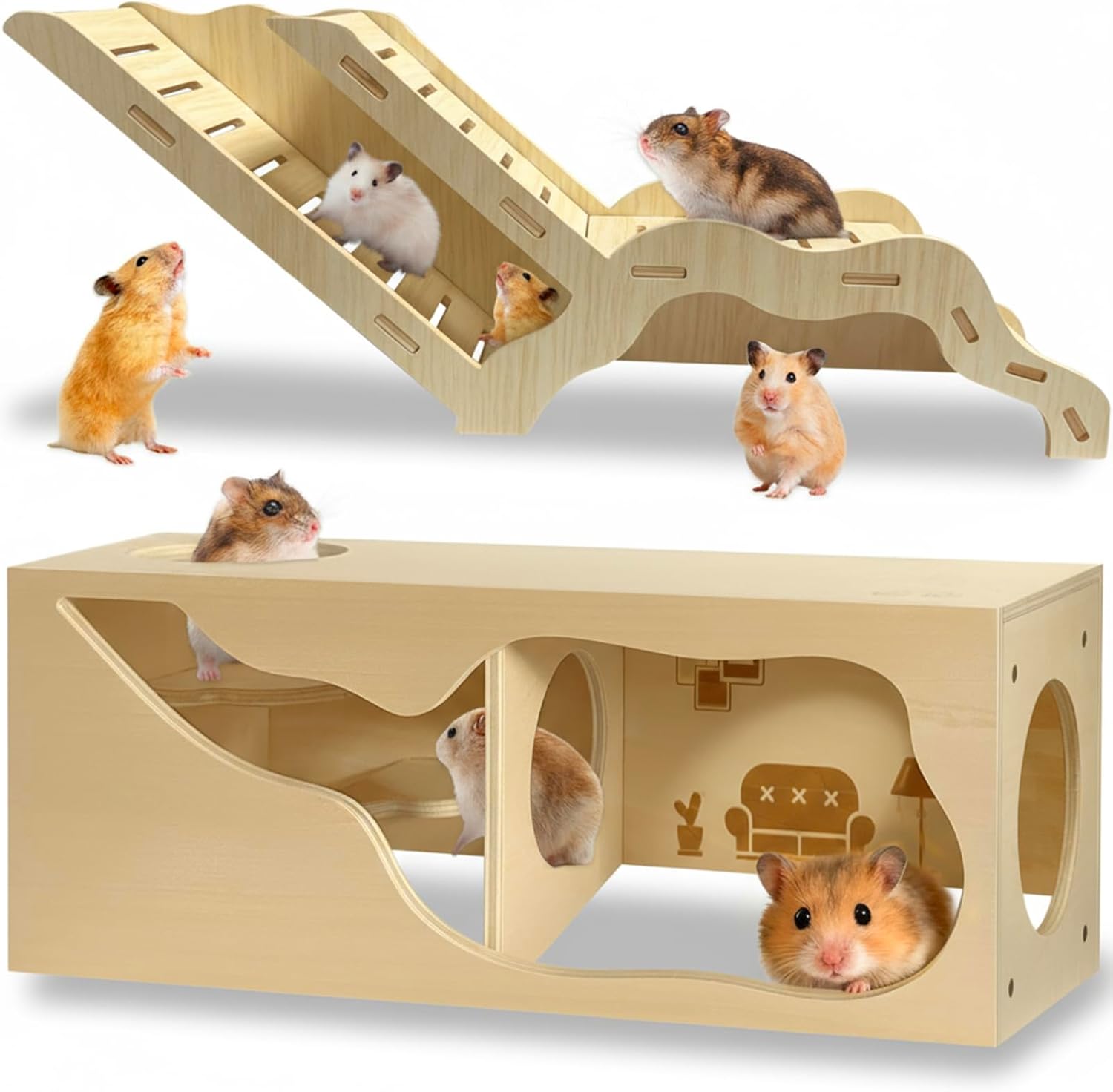 Hamster Multi-Chamber House