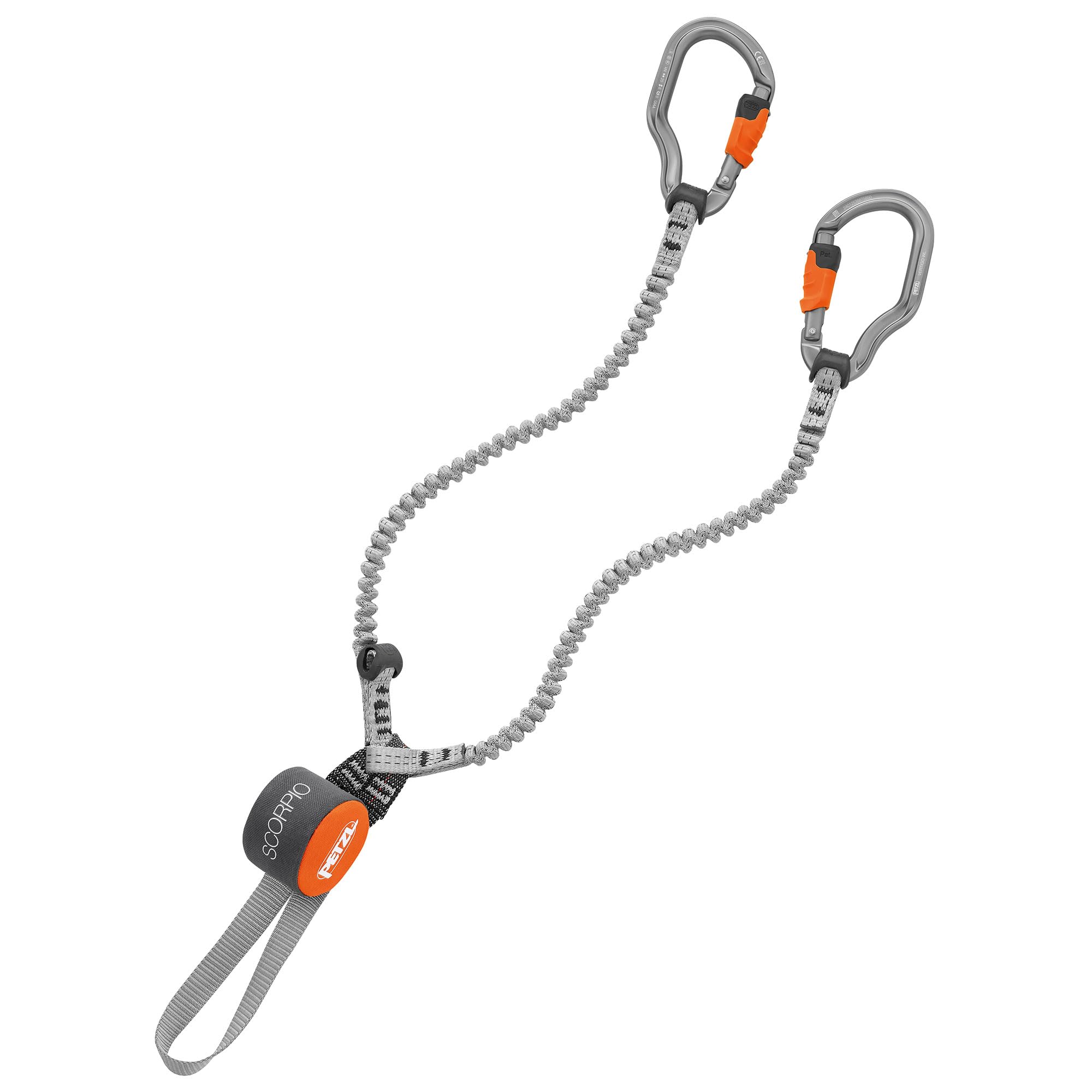 PETZL - Longe de Via Ferrata Scorpio Vertigo - de 40 à 120 kg, Orange, 365 g