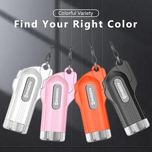 Miniatura 8 de SINSEN Martillo de seguridad para automóvil, paquete de 2 interruptores de vidrio y cortador de cinturón de seguridad, llavero de emergencia, kit de