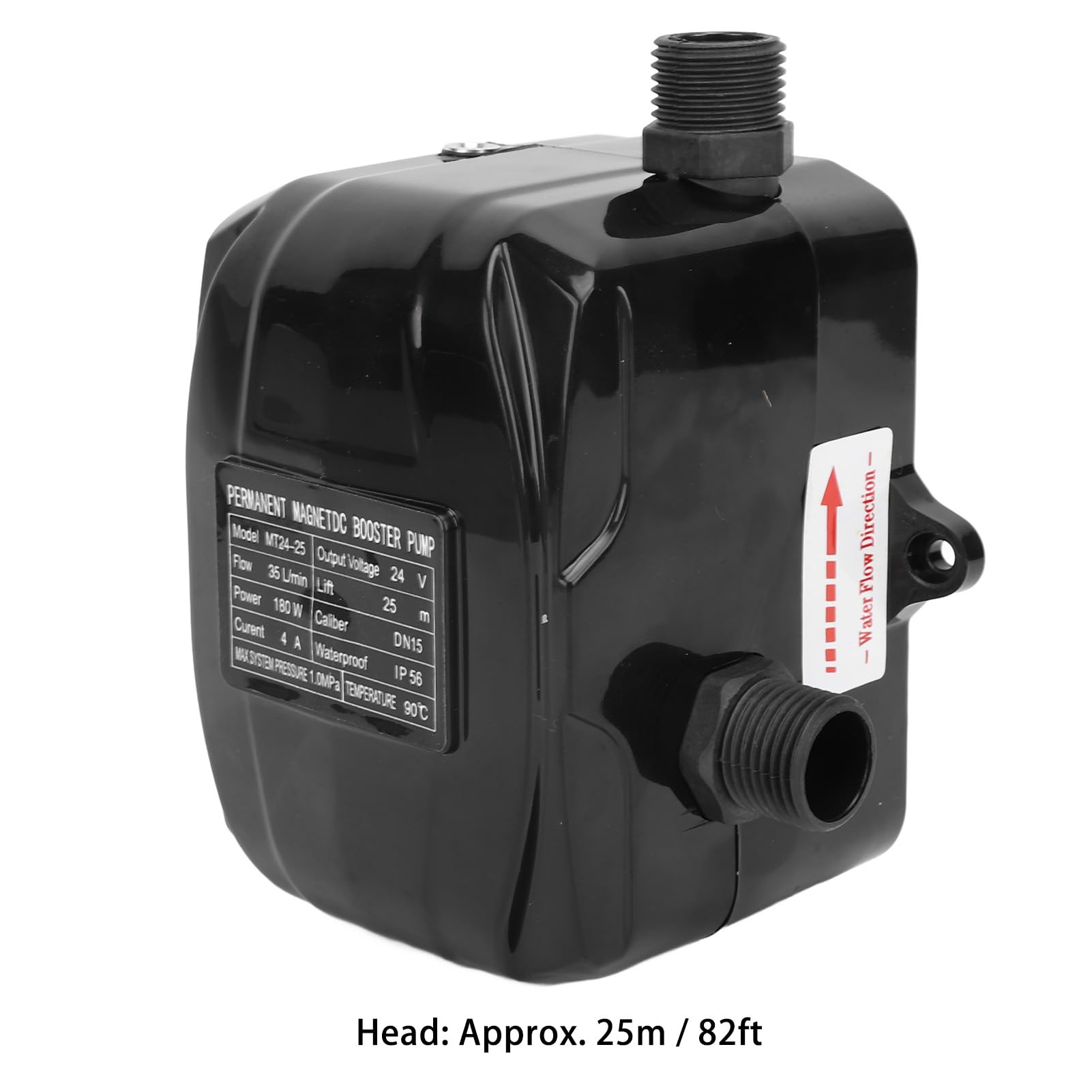 Pompa Booster Manuale Automatica Automatica Magnetica Permanente Ultra Silenziosa 35 L/min 180 W Nera