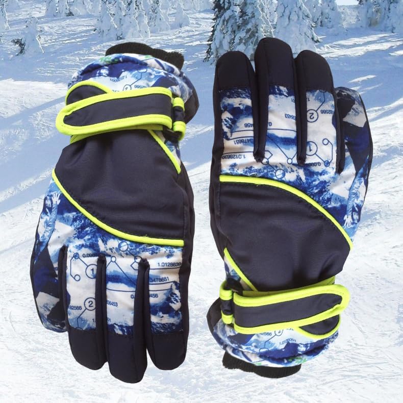 FGSS Winter-Warm Ski-Gloves for Kids - Boys Girls Windproof Snowboard Gloves Anti-Slip Cycling Mittens Cold Weather 4-7 Y - Image 6