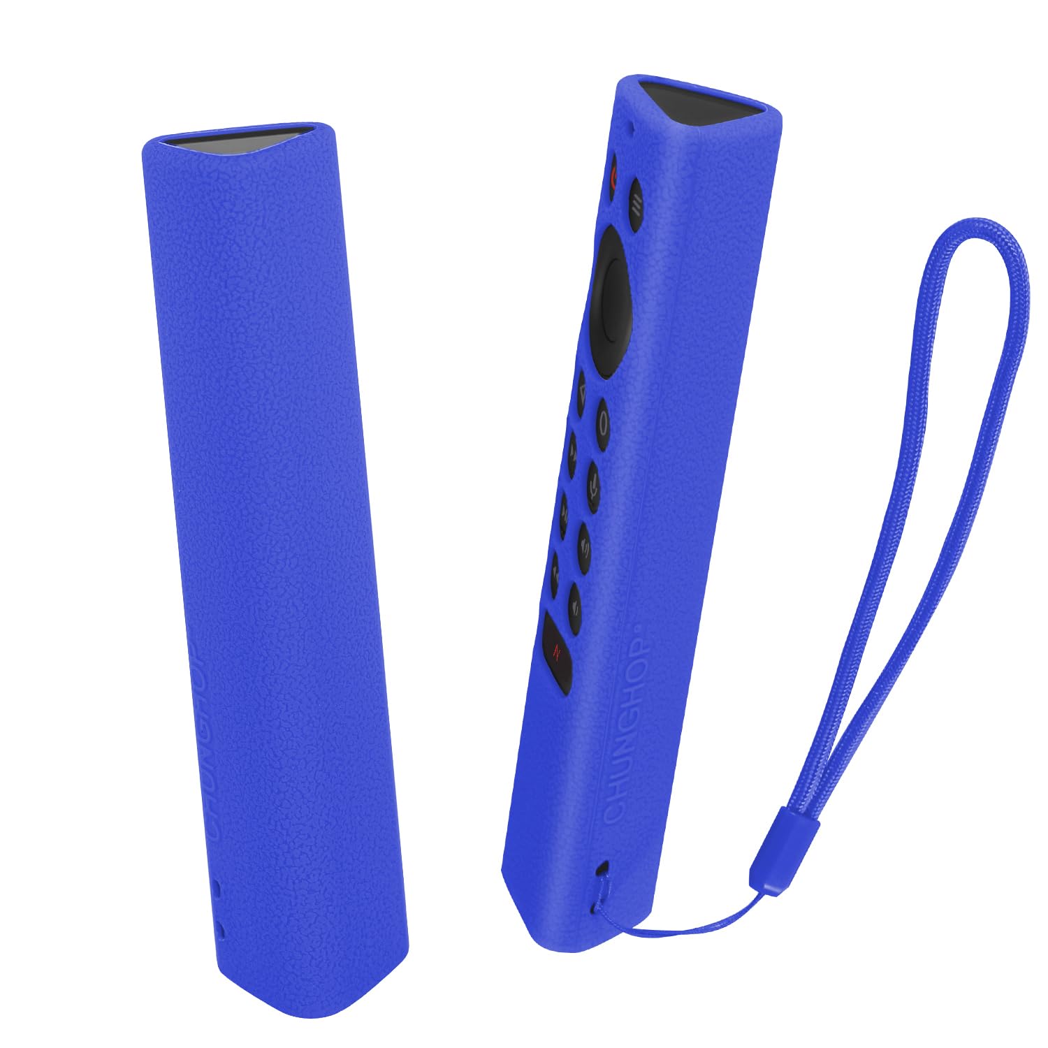 CASE for NVIDIA Shield TV Remote, Silicone Remote Cover for Nvidia Shield Pro 4K HDR Remote Controller Washable Anti-Lost Remote Case with Remote Loop- Blue