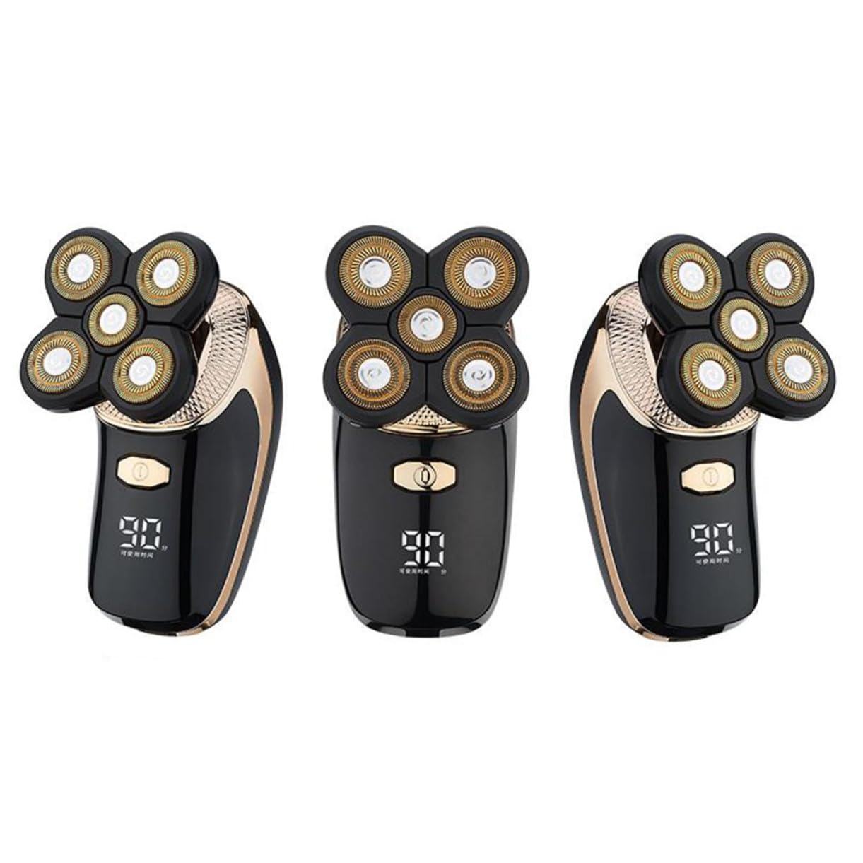 GALPADA Rasoio Elettrico Uomo 5 in 1 Professionale, Tagliacapelli Rivestimento in Titanio, Funzione Fading e Rifinitura, Ricaricabile USB per Barba e Chioma