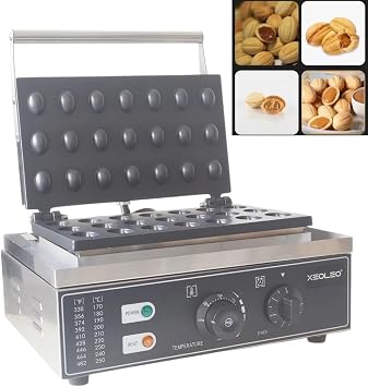 Commercial Walnut Cookie Maker Mini Walnut Cake Machine 21 holes Walnut waffle maker Mini Cake 1500W