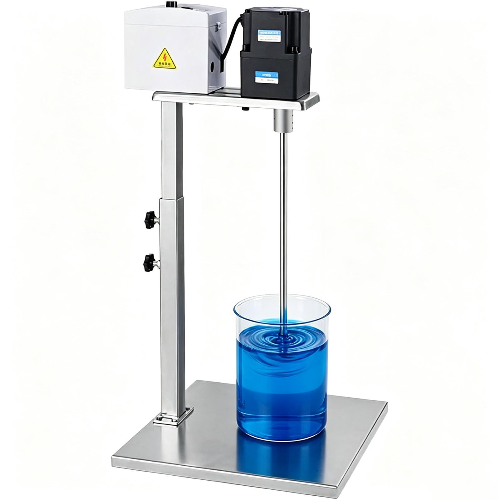 Agitador de Pintura de Velocidad Ajustable con Altura Regulable 200W | Agitador eléctrico con varilla mezcladora de acero inoxidable para líquidos viscosos y para mezclar tintas