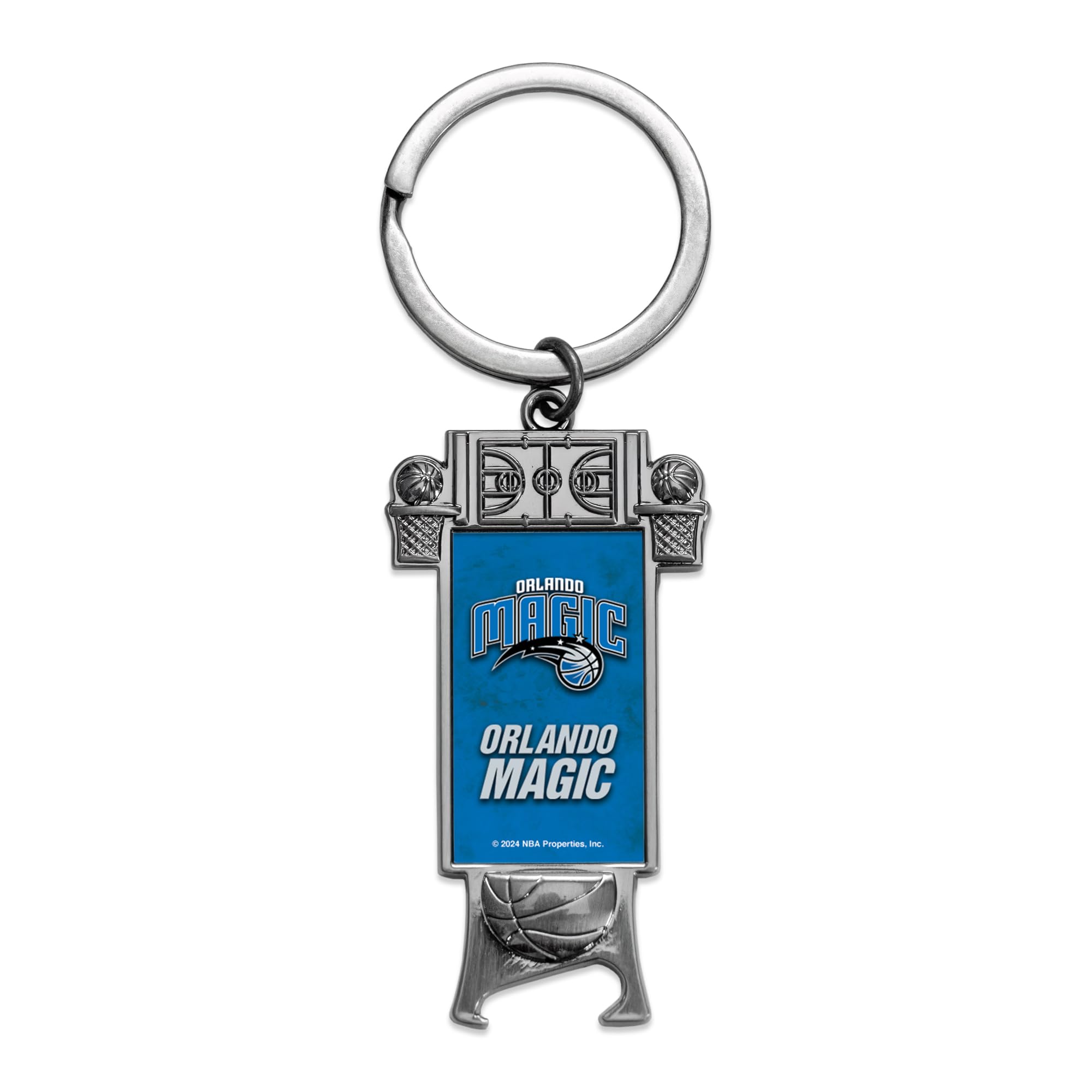 Rico Industries NBA Basketball Orlando Magic Sculpted Bottle Opener Keychain -Great Gift Item