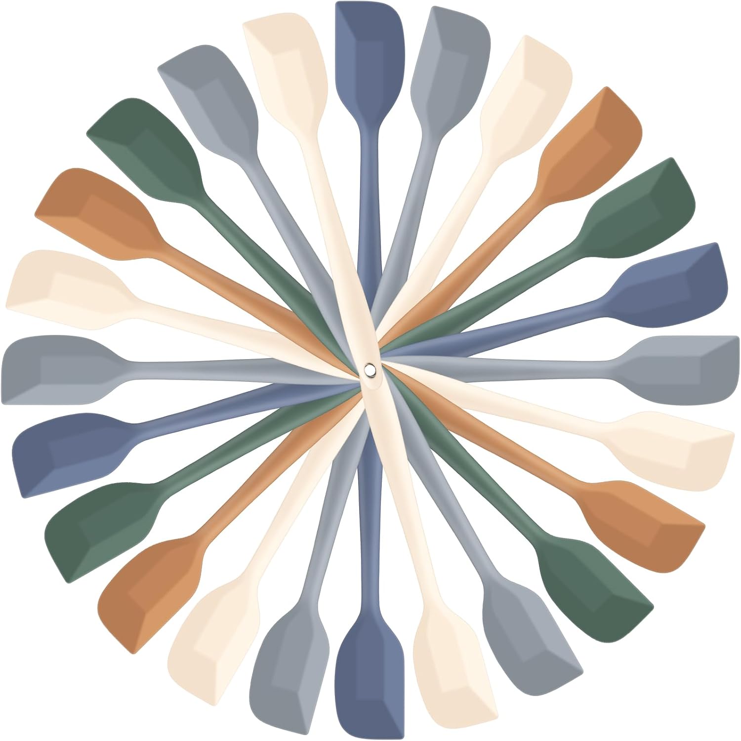 Honeydak 24 Pieces Mini Silicone Spatulas, 8.3 Inch Small Rubber Spatula Heat Resistant Non Stick Seamless Design Flexible Scrapers Kitchen Use Cooking Baking Tool (Vibrant Color) Honeydak 24 Pieces Mini Silicone Spatulas, 8.3 Inch Small Rubber Spatula Heat Resistant Non Stick Seamless Design Flexible Scrapers Kitchen Use Cooking Baking Tool (Vibrant Color)