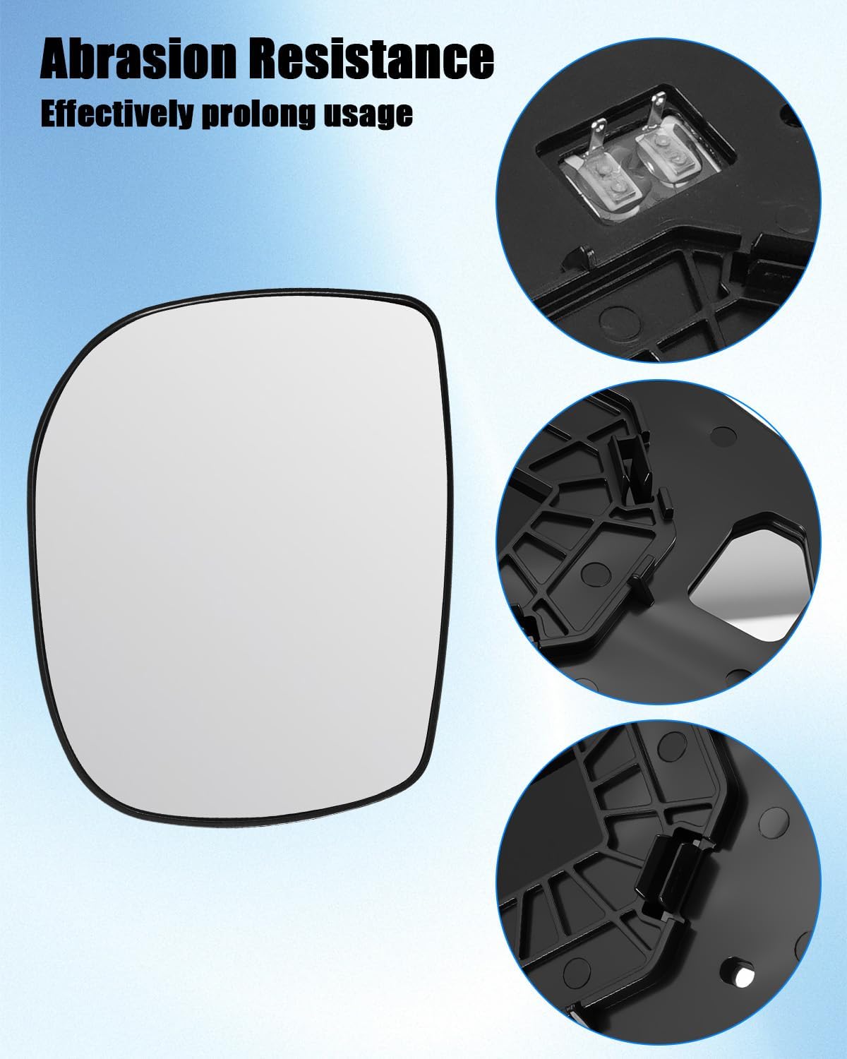 Passenger Side Mirror Glass Compatible with Subaru Crosstrek 2018 2019 2020 2021 Forester 2019 2020 2021, Power Heated Right Side View Mirror Glass Replace 91039FL110