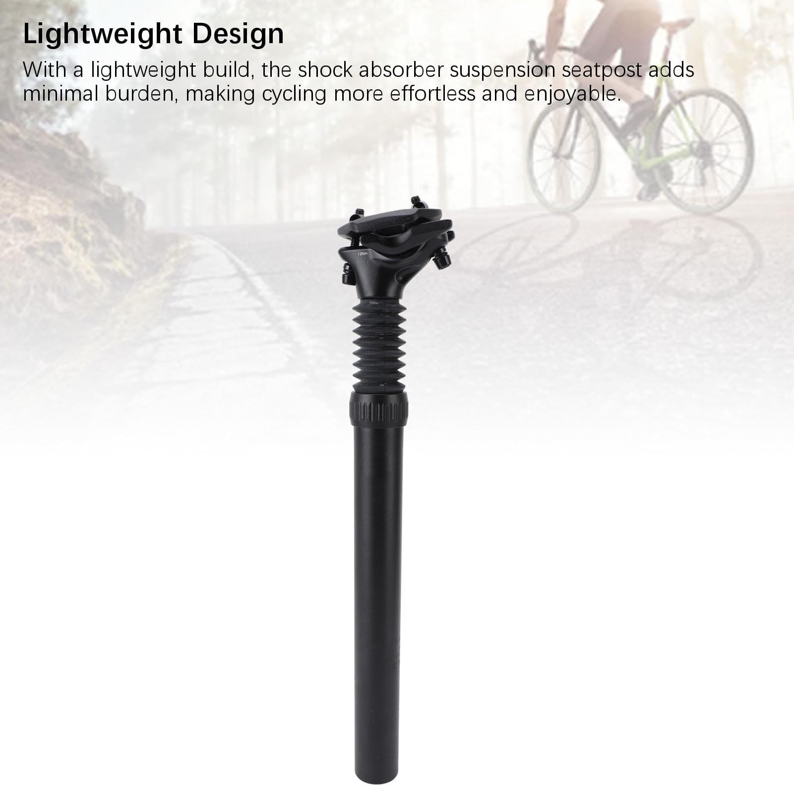 Tige de Selle de Suspension en Alliage D'aluminium, Amortisseur Réglable, Remplacement pour Le Cyclisme en Montagne