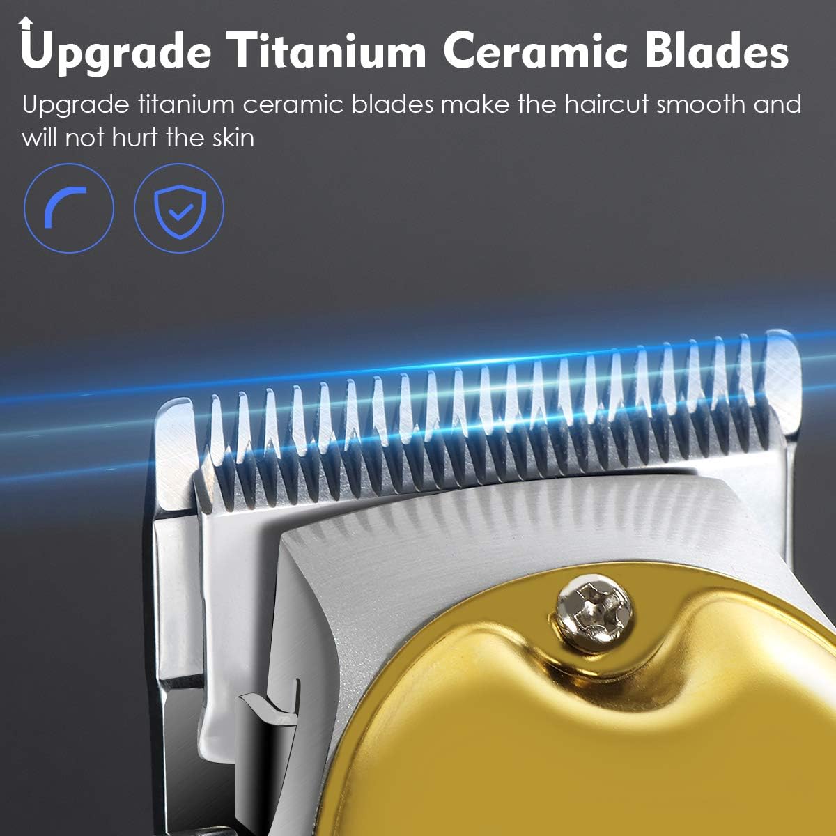 Hair Clippers for Men, Quiet Professional Cordless Hair Trimmer Beard Trimmer Grooming Kit Rechargeable Hair Cutting Kit with 4 Guide Combs, 2000mAh Battery, LED Display for Men, Pets and kids