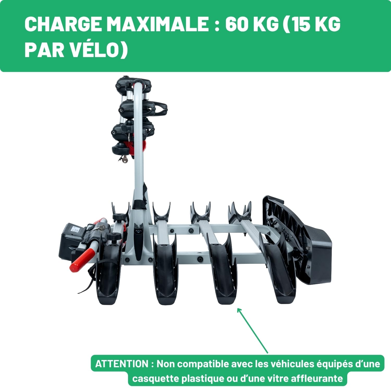 Mont Blanc Porte-vélos d'Attelage Tow Voyage Rapid - 2 Vélos, Basculable | Transport jusqu'à 2 vélos, plateforme basculable. Qualité premium, fabrication européenne, garantie 3 ans.