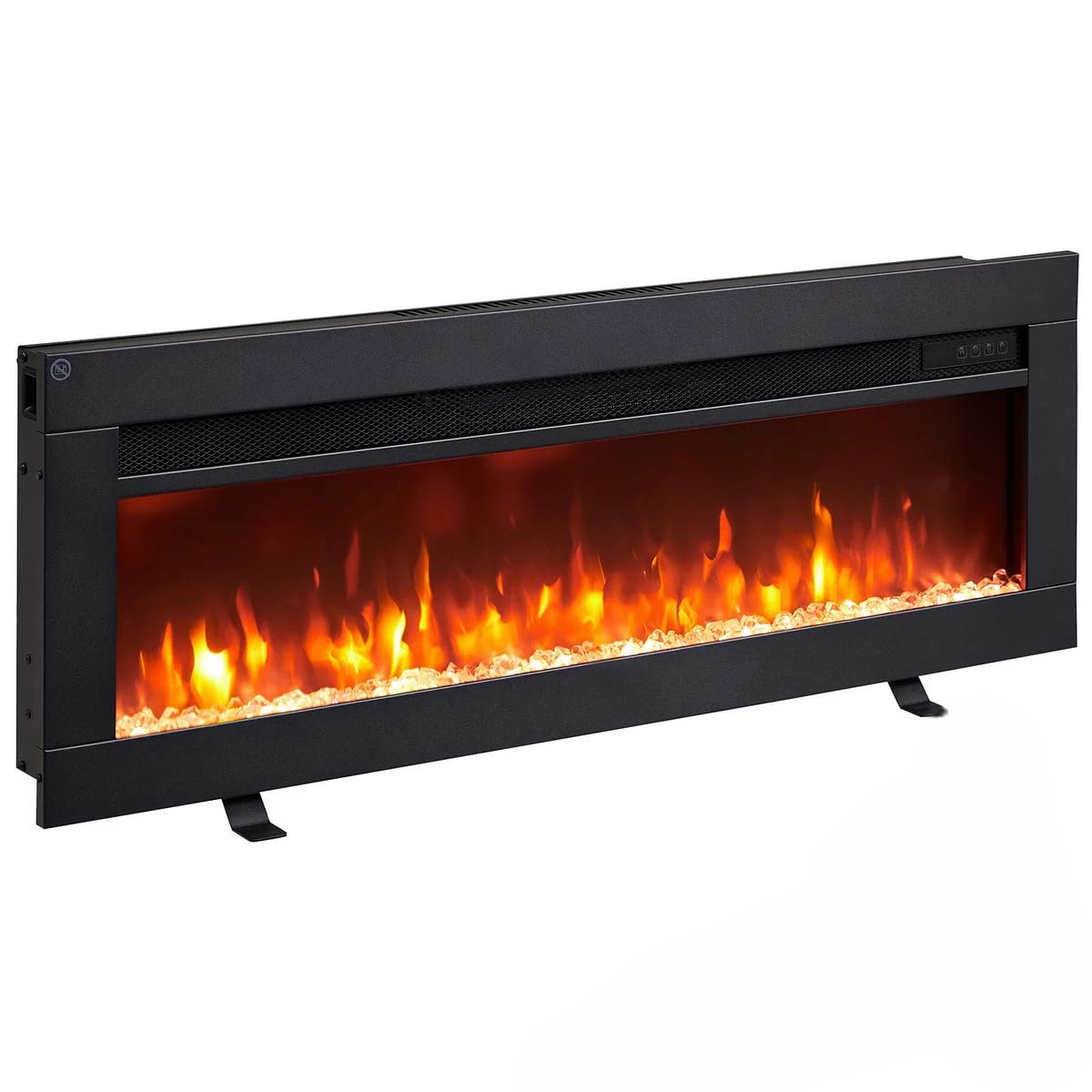BALDERIA Agnes 36 - Chimenea eléctrica Decorativa de Pared con Efecto Llama LED