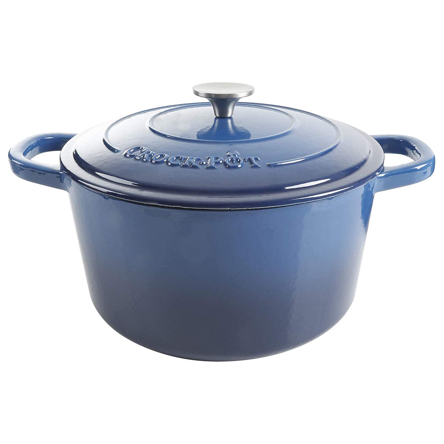 Crock Pot 69145.02 Artisan 7 Quart Enameled Cast Iron Round Dutch Oven,
