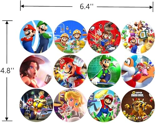 Miniatura 2 de 120 Pcs Super Great Mario Stickers Birthday Party Supplies for Kids,Anime Cartoon S-uper Mario Stickers
