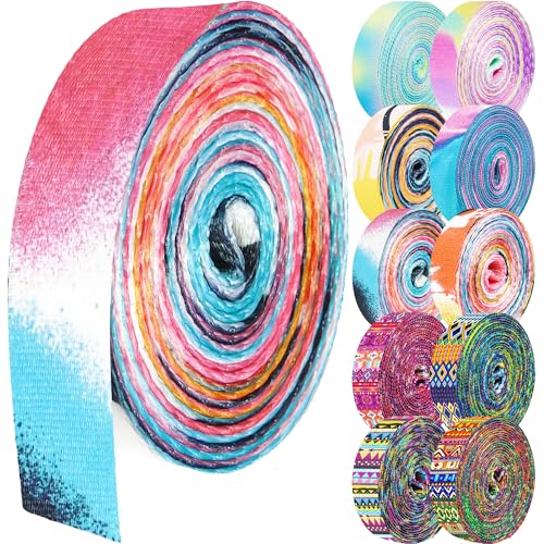 Grosun 1.5 inch Patterned Nylon Webbing Belt Webbing Straps Purse Straps Backpack Straps Nylon Belt for Seatbelt, Bags, Backpacks, Luggage (TT, 10 Yards)