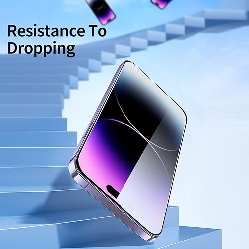 Miniatura 25 de NEW'C - Paquete de 3 protectores de pantalla para iPhone 14, iPhone 13, iPhone 13 Pro (6.1 pulgadas), protección mejorada de vidrio templado