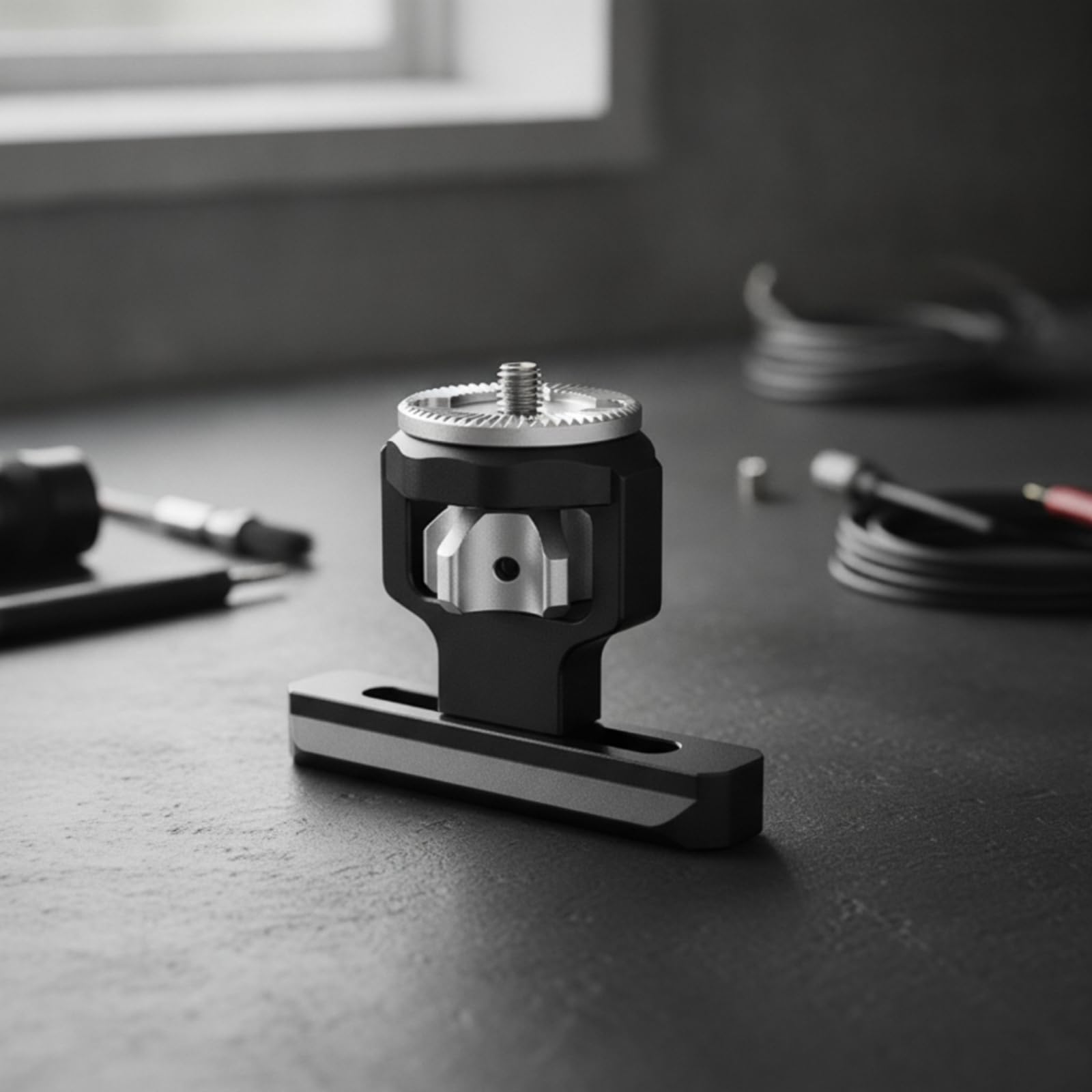 Piastra con Vite da 1/4 Basso Profilo Supporto Compatto Accessorio per Creatore di Contenuti Video, Operatori di Fotocamera, Riprese Video